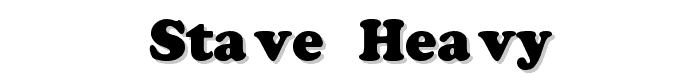 Stave Heavy font
